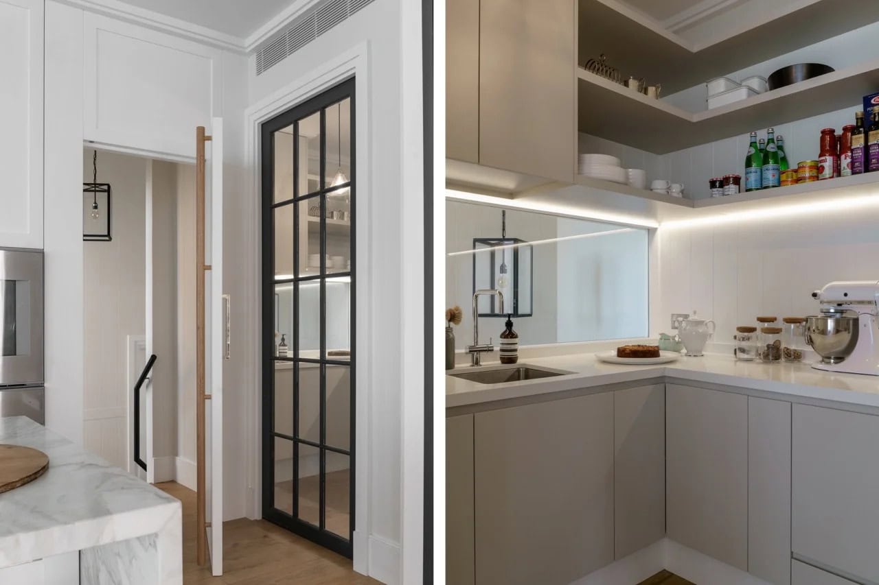 Luxury custom home building interior kitchen